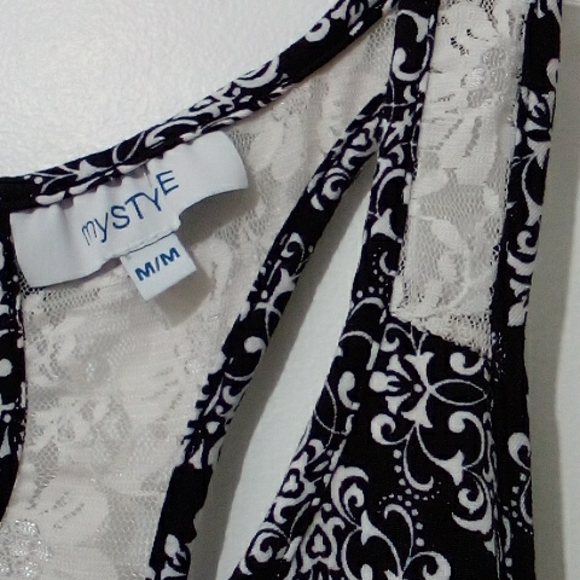 My Style black white tank top - Picture 3 of 5